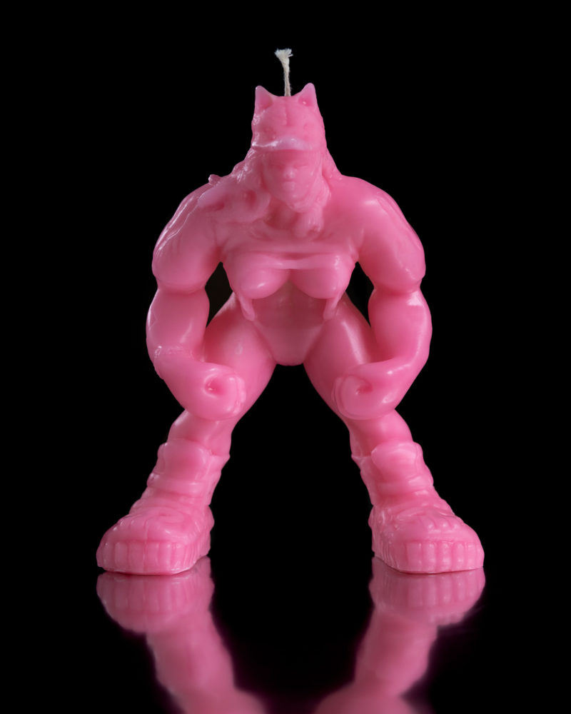 Shewolf — soy wax candles sculpture